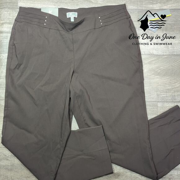 JM Collection Slim Leg Pants Size 18W - Picture 1 of 6